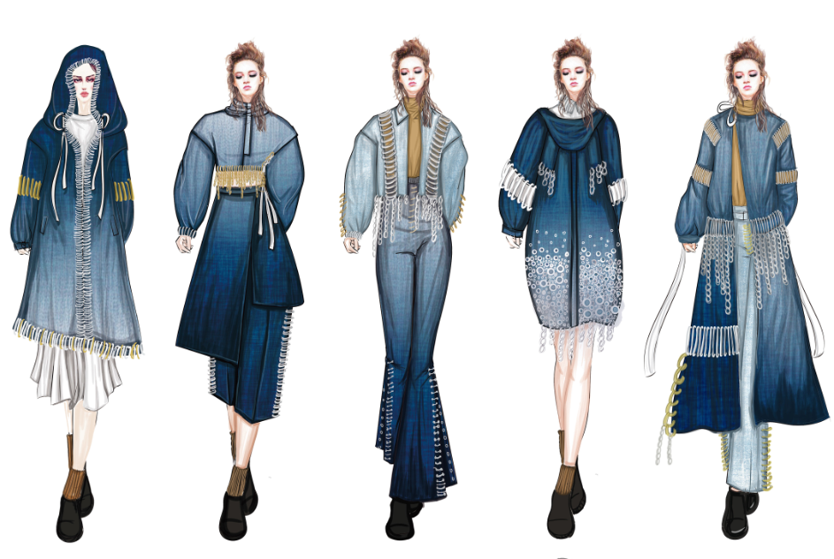 服装手绘整体效果展示 服装手绘整体效果展示