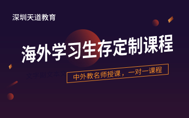 深圳海外学习生存定制课程