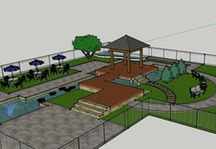 sketchup园林景观方案表现