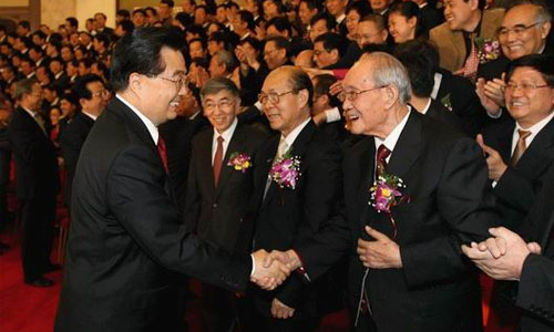 胡锦涛主席亲切接见 胡锦涛主席亲切接见