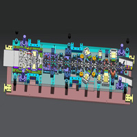 东莞盈安模具设计培训学院 钢板连续模具设计图