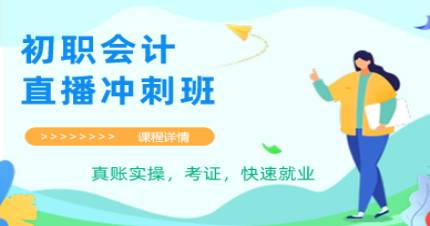 成都会计初级职称冲刺直播班