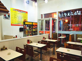 上海山西打卤面制作培训班 学员店面