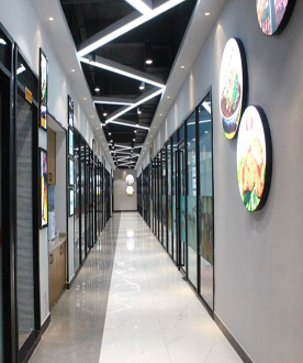 上海煌旗小吃培训学校走廊