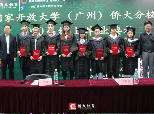 颁发毕业证书