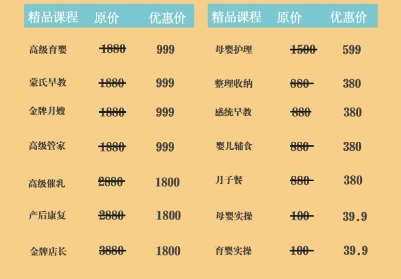 上海优匠家政课程 上海优匠家政课程