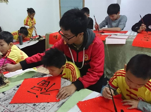 书法培训课堂剪影 书法培训课堂剪影