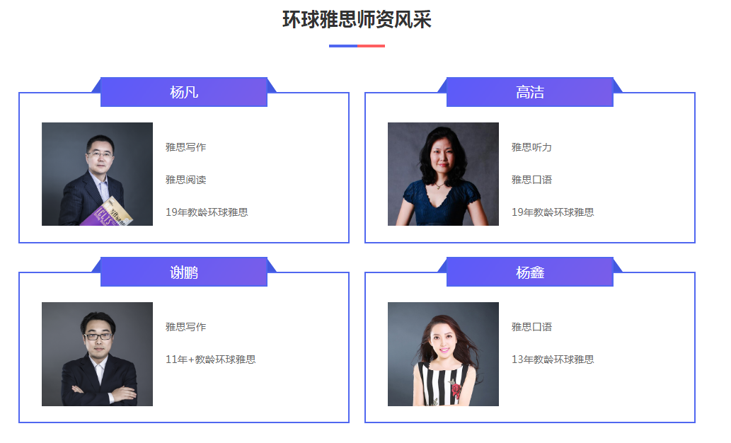环球雅思师资 环球雅思师资