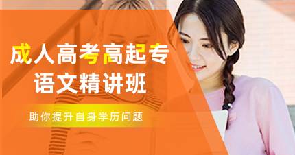 佛山成人高考高起专语文精讲班