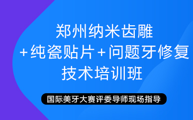 郑州纳米齿雕+纯瓷贴片+问题牙修复技术培训班