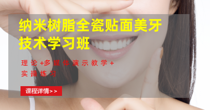 东莞东城纳米树脂全瓷贴面美牙技术学习班
