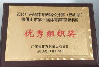荣获“2016年优秀组织奖” 