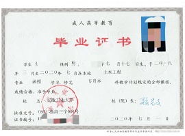 安徽工业大学毕业证书