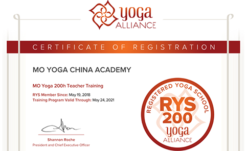 全美瑜伽联盟认证RYS200培训学院
