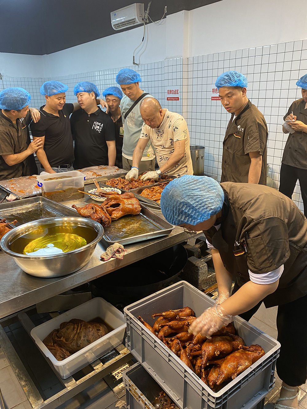 卤菜教学现场