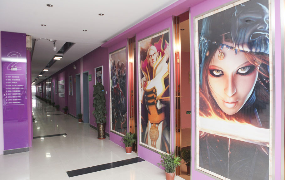 动漫游戏学院走廊