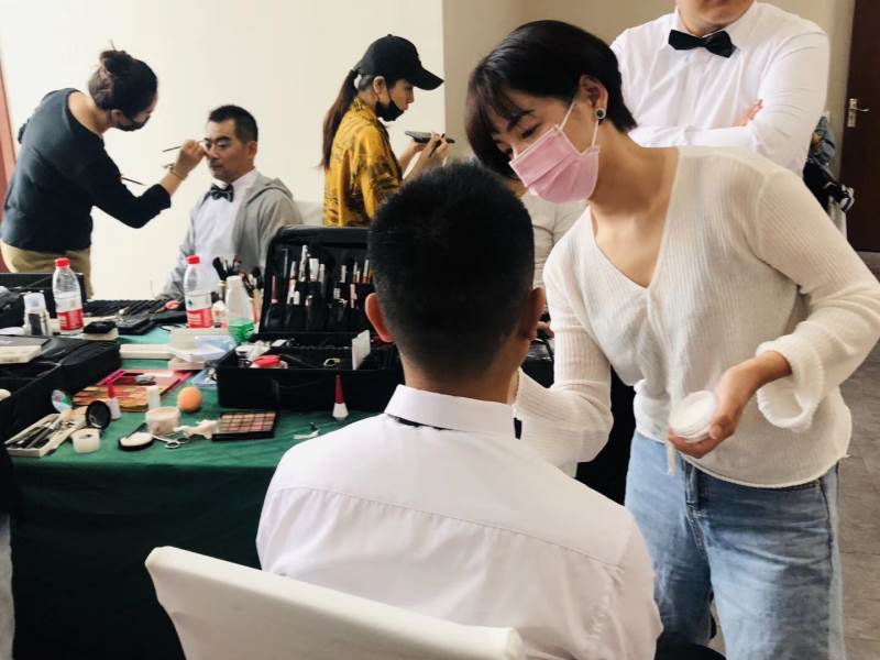 化妆教学现场