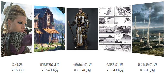 五大原画师岗位，企业重金求才