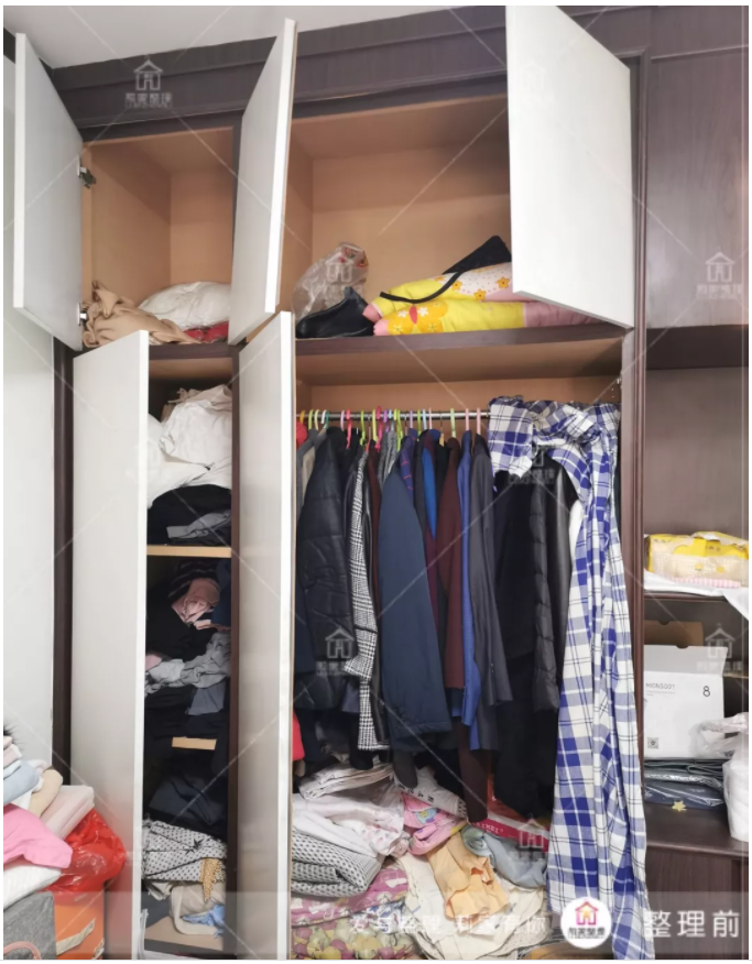 衣橱整理前 衣橱整理前