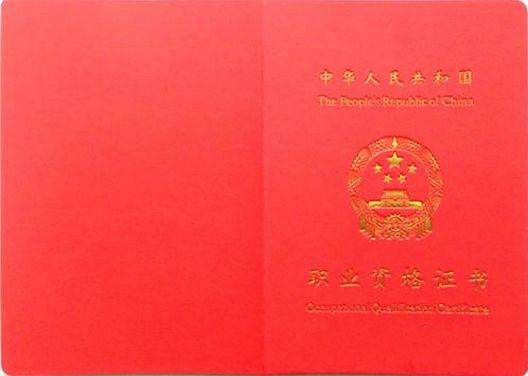 职业资格证书 职业资格证书