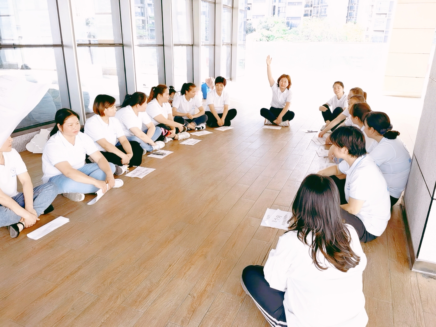 学员户外培训情景