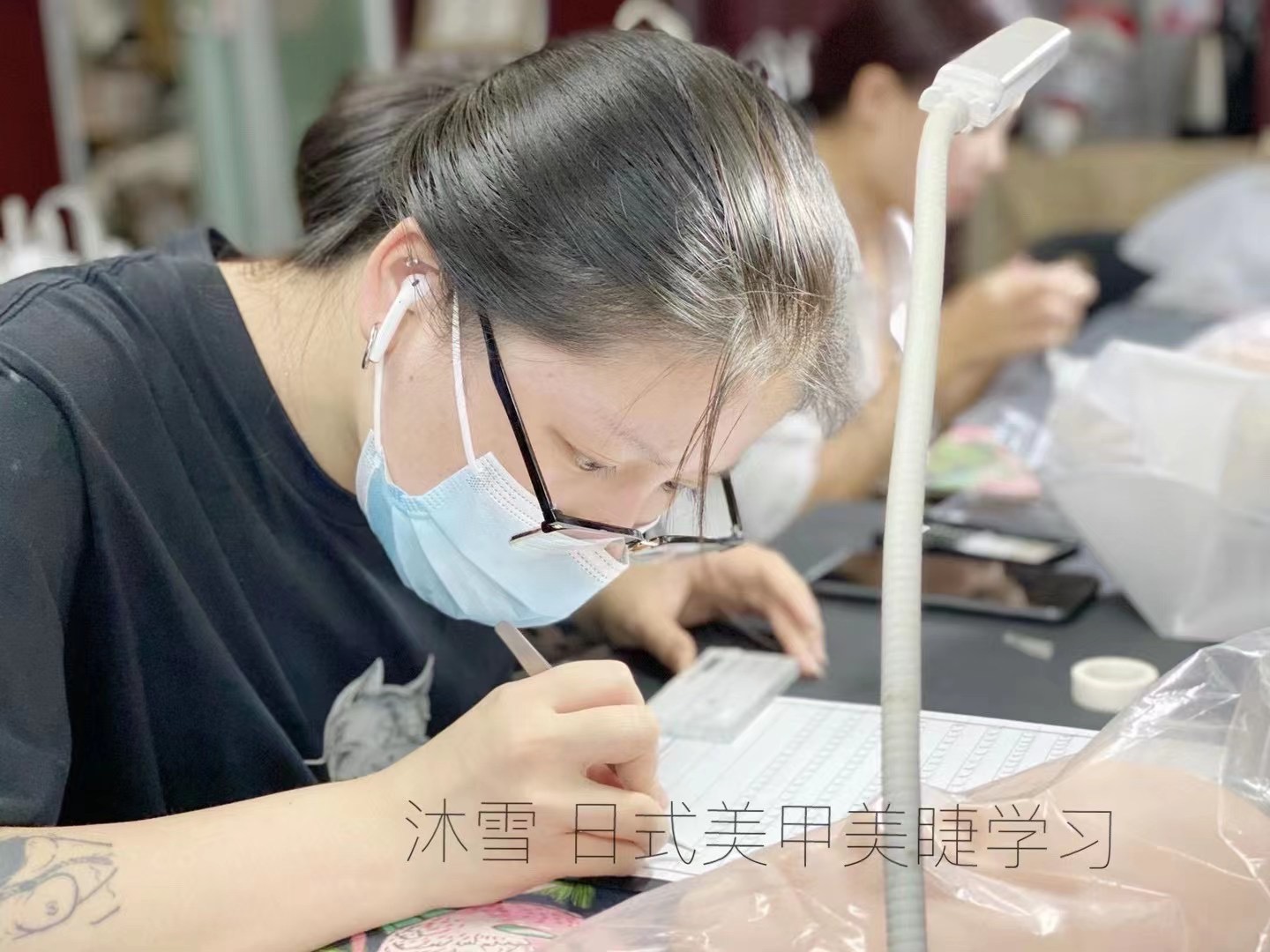 美睫美睫教学现场