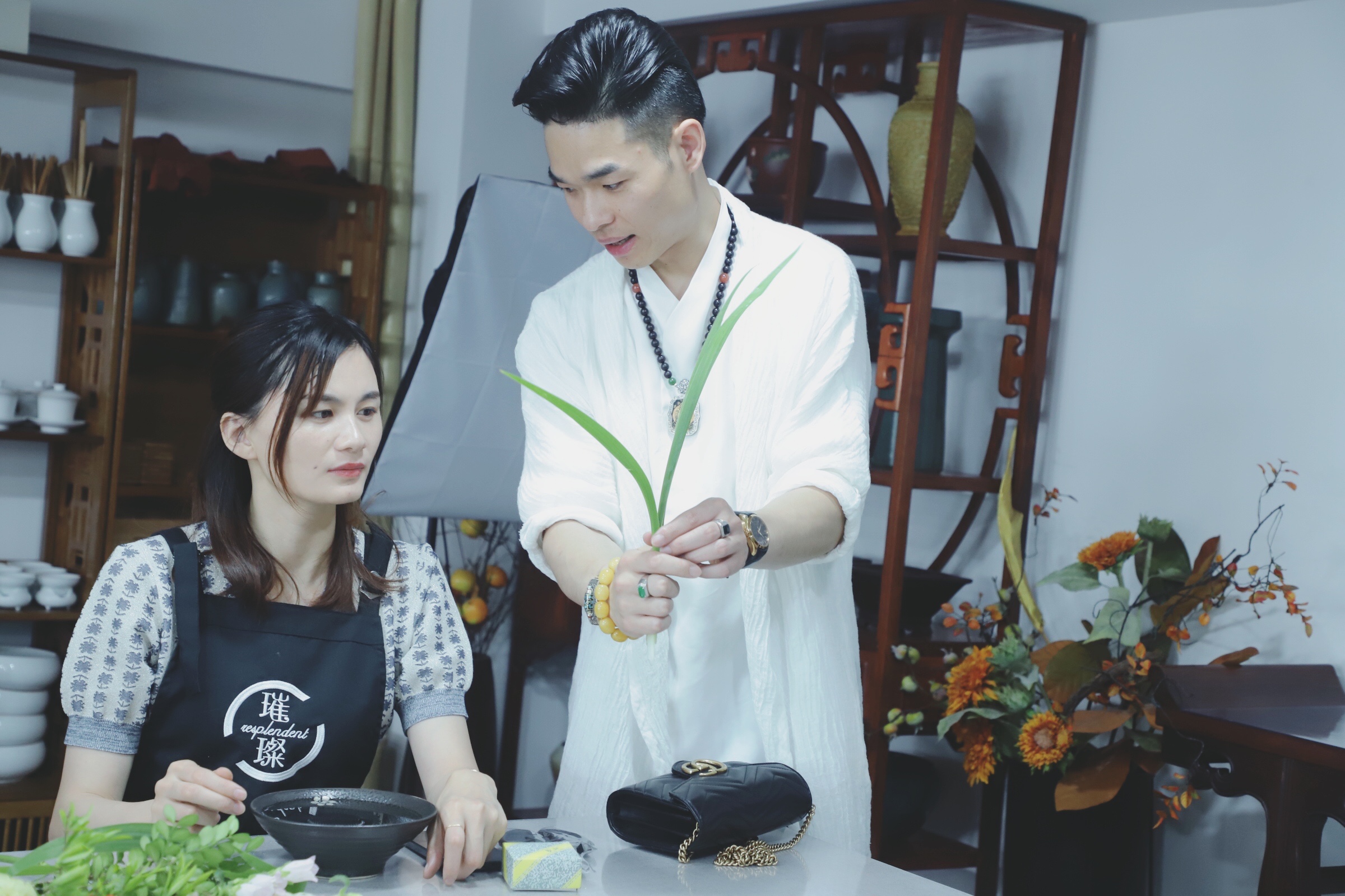 花藝學習現(xiàn)場