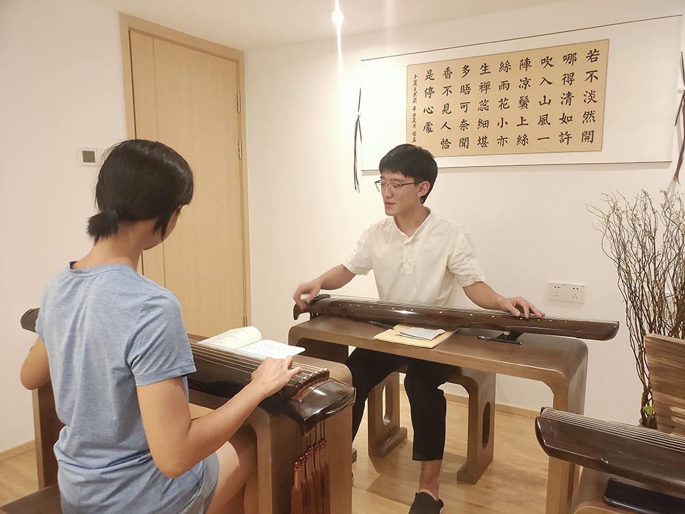 古琴授课现场
