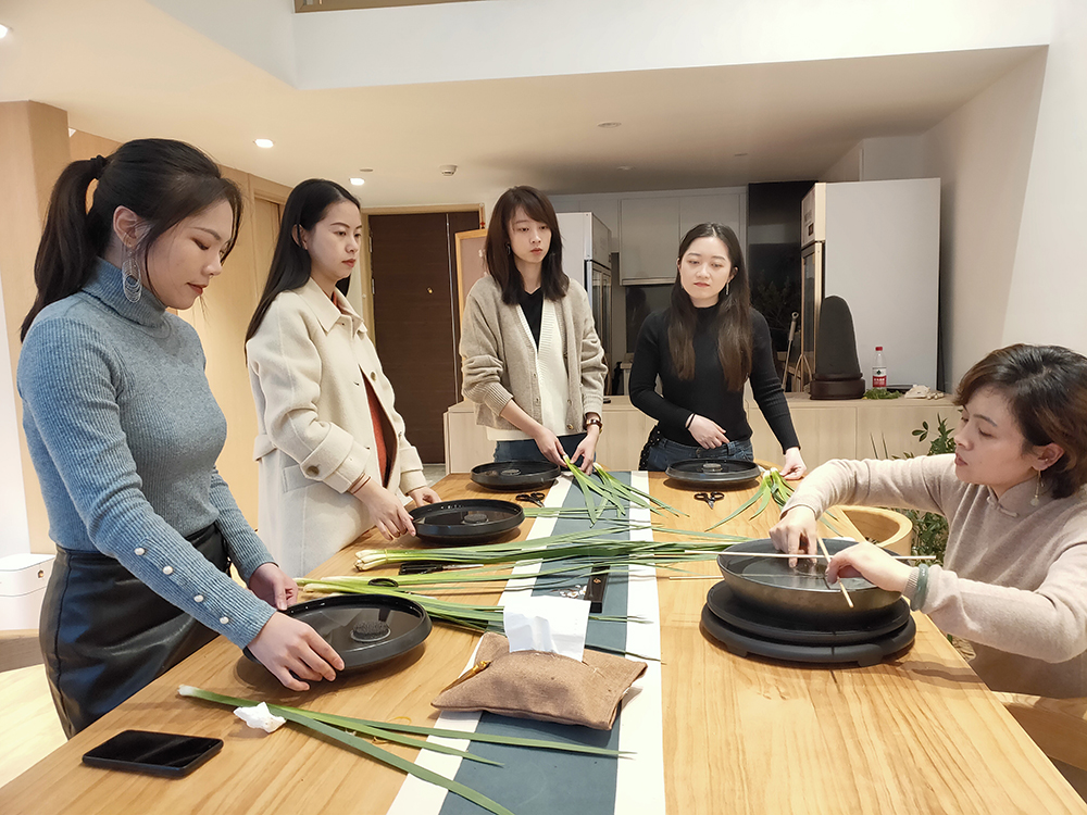 插花课授课现场