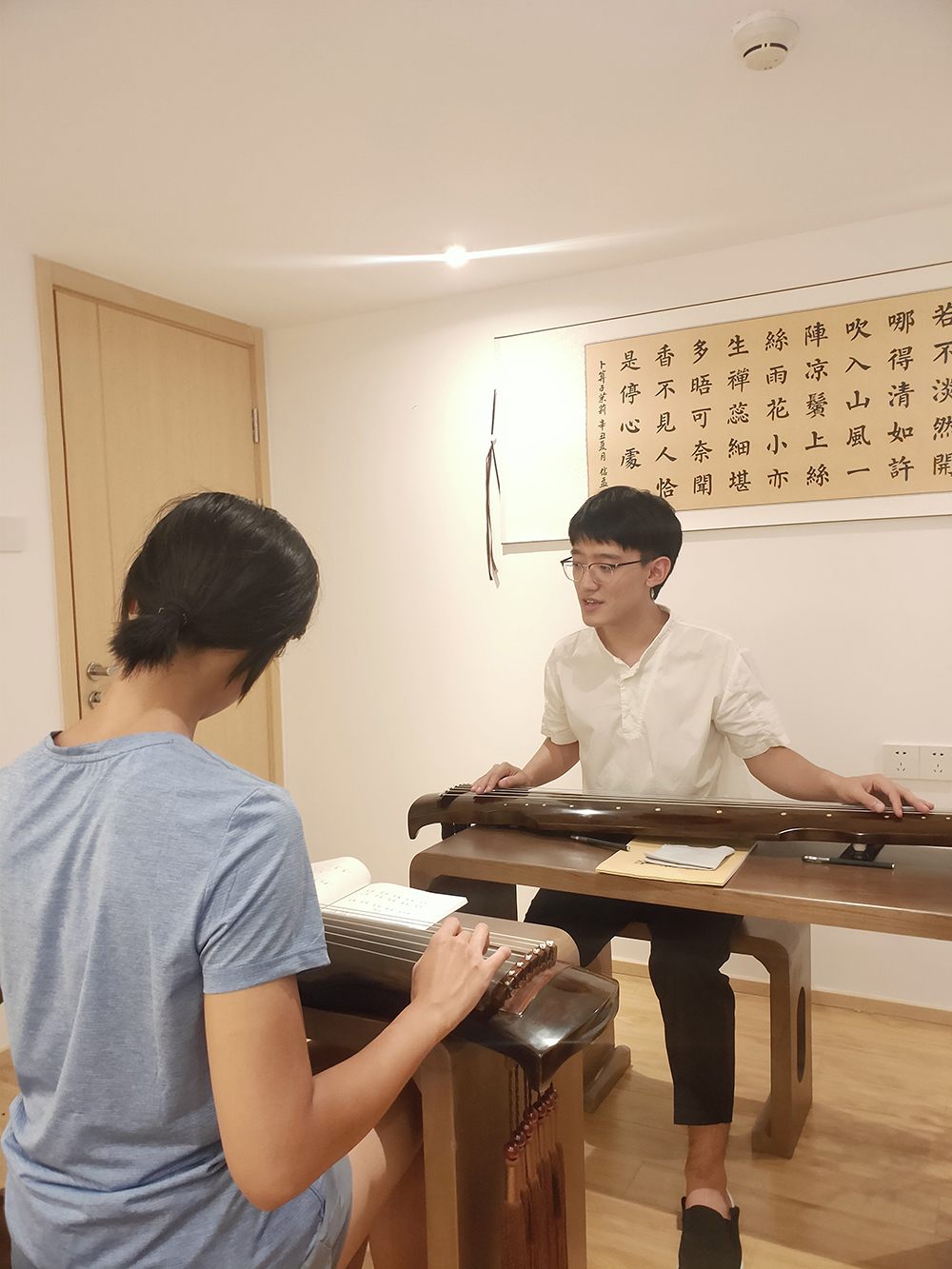 古琴课授课现场