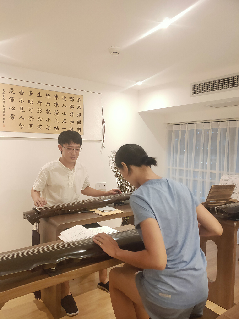 上课现场（古琴）