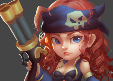 Q版+写实角色+装备设计