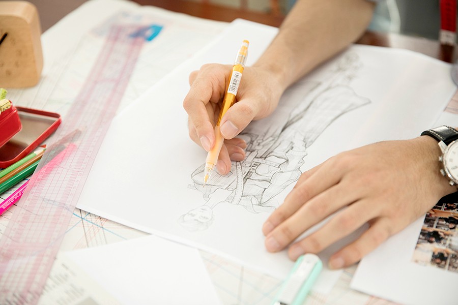 服装手绘效果图