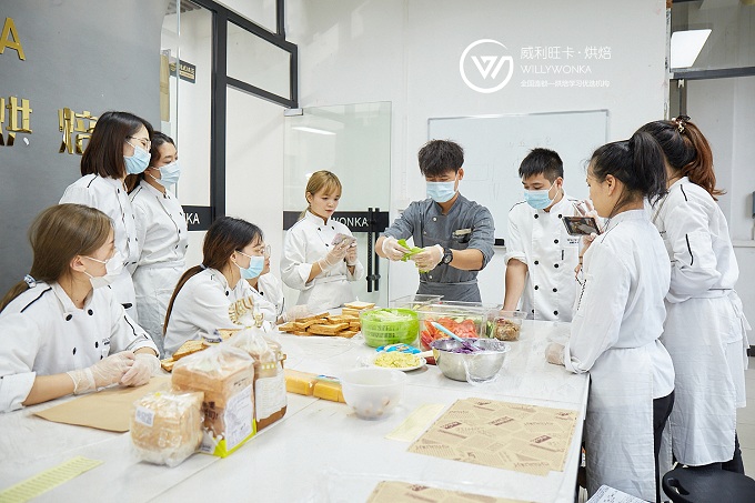 轻食简餐教学现场