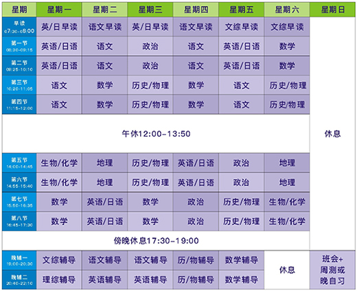 拓鑫课程表 拓鑫课程表