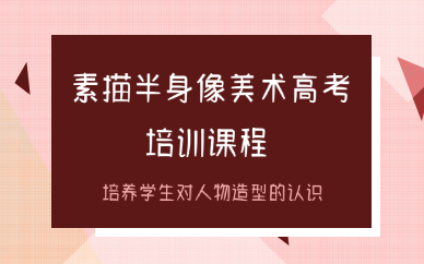 西安素描半身像美术高考培训课程