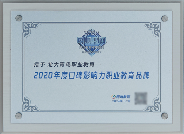 2020年度口碑影响力职业教育品牌