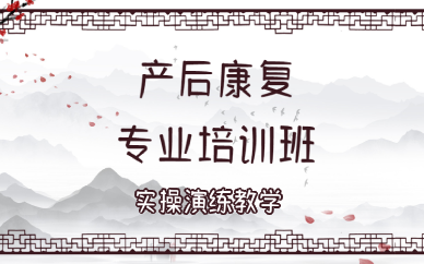 长沙产后康复专业培训班