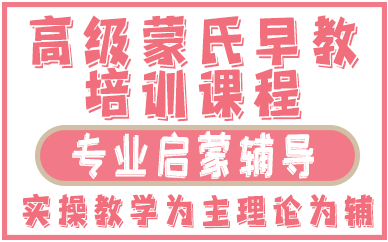 合肥高级蒙氏早教培训课程