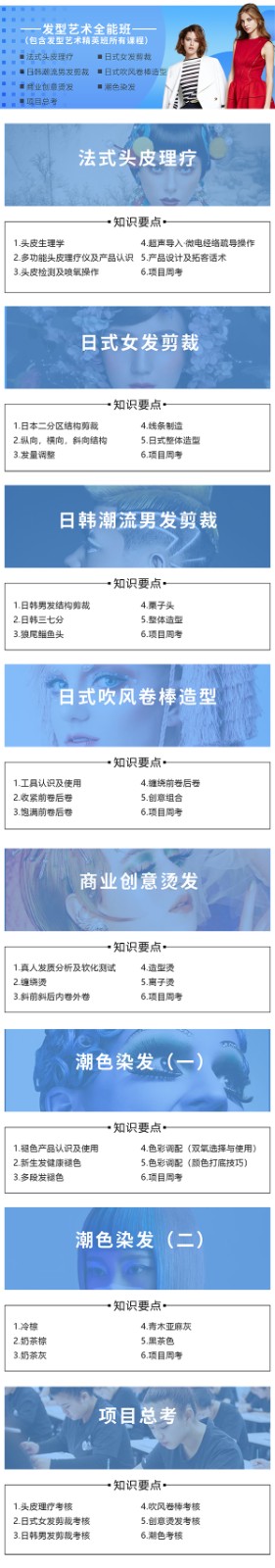 发型艺术全能班