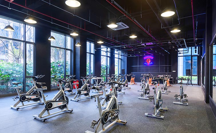 动感单车锻炼场所