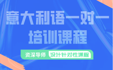 上海意大利语一对一培训课程