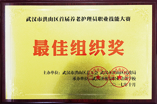 养老护理最佳组织奖