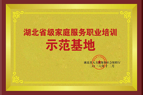 湖北省级家庭服务职业培训示范基地