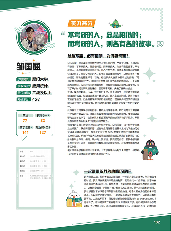 考研优秀学员案例集 考研优秀学员案例集