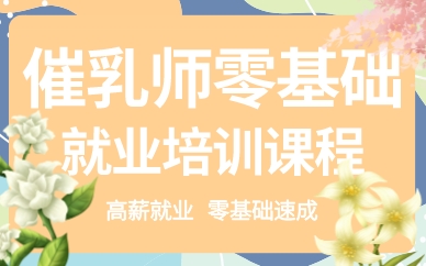 深圳催乳师零基础就业培训课程