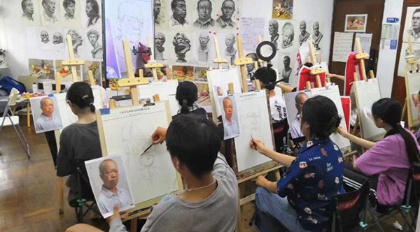 作画现场 作画现场