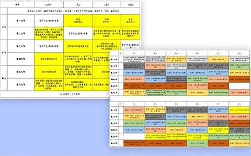 课表设计精准化