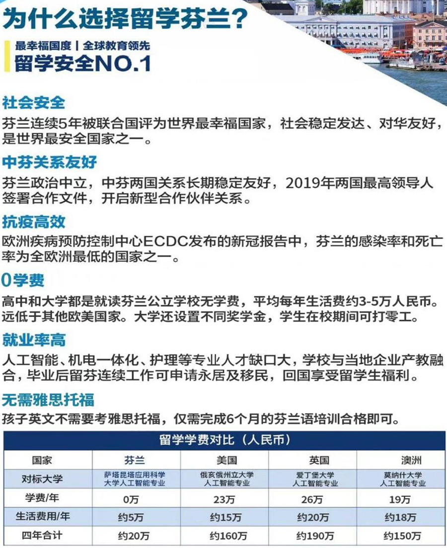 芬兰留学优势