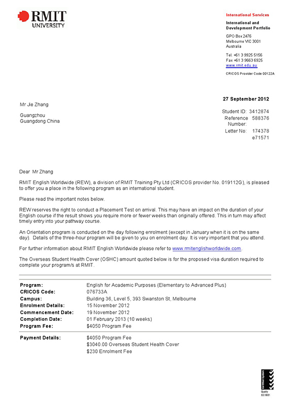 张杰皇家墨尔本理工大学